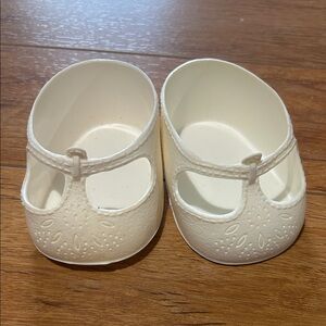 CPK White Mary Jane Doll Shoes